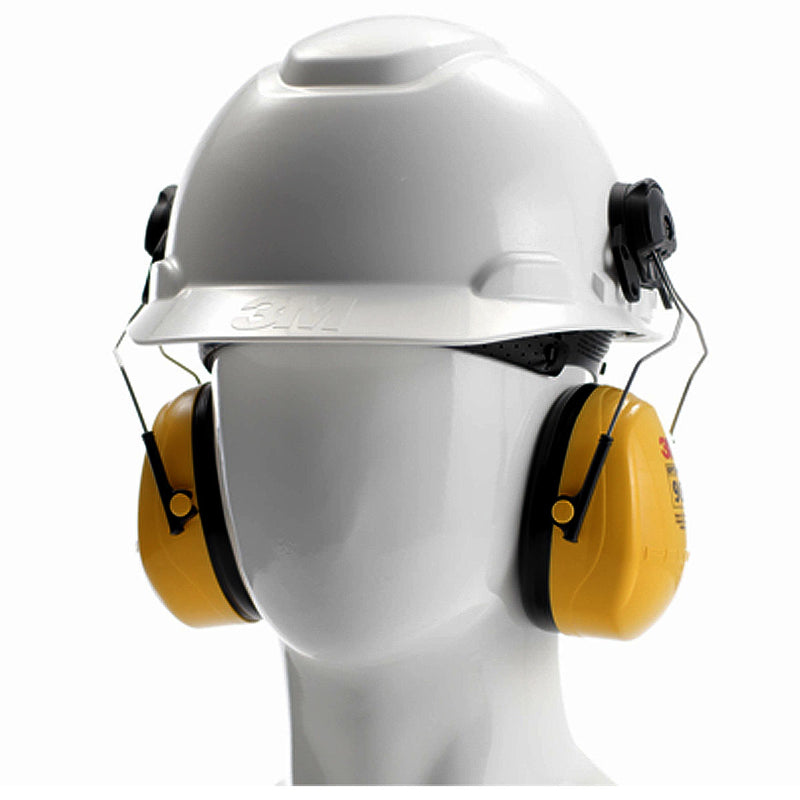 Chụp tai chống ồn, loại gắn với nón bảo hộ 3M PELTOR Optime 98 H9P3E khung đeo Inox