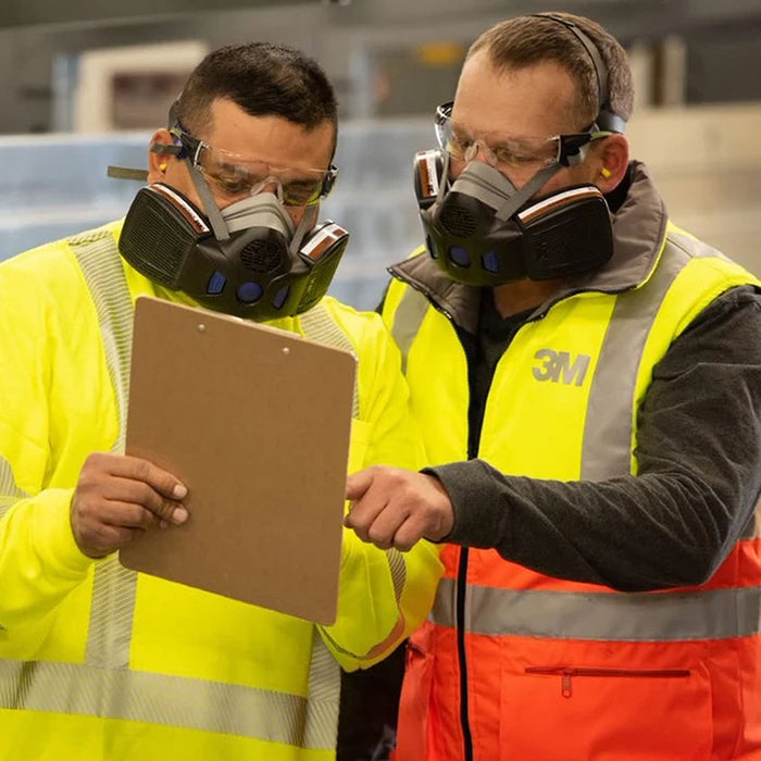 Mặt nạ phòng độc 2 phin lọc 3M Secure Click HF-800 Series chuẩn kết nối Secure Click ( Nhấn )