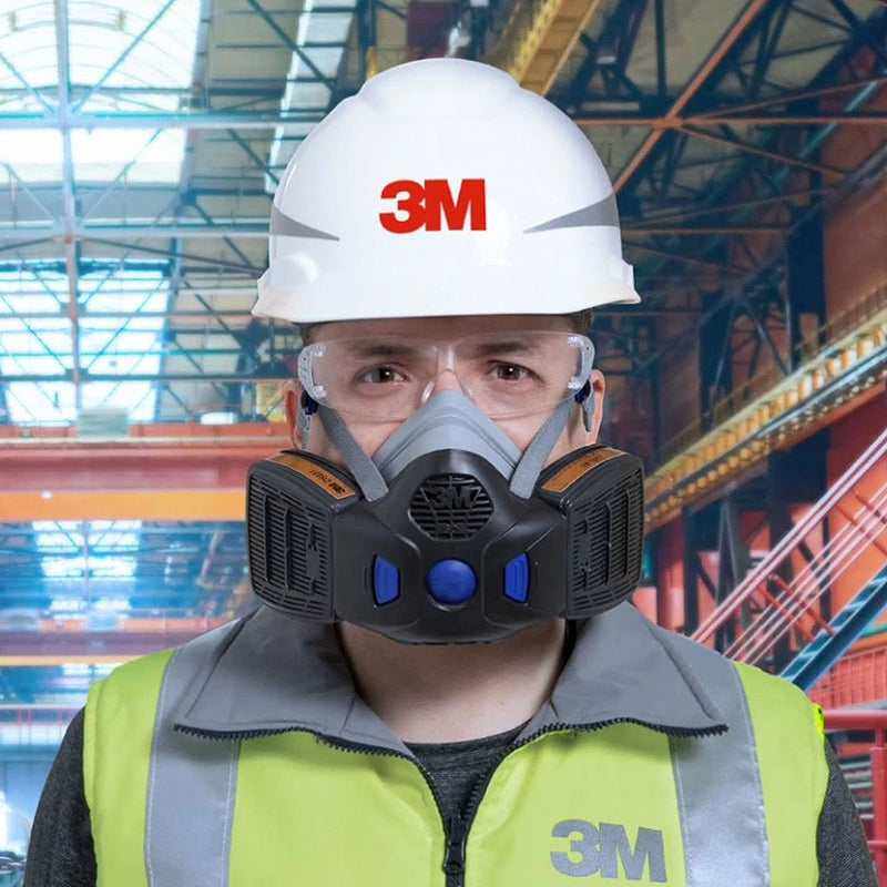 Mặt nạ phòng độc 2 phin lọc 3M Secure Click HF-800 Series chuẩn kết nối Secure Click ( Nhấn )