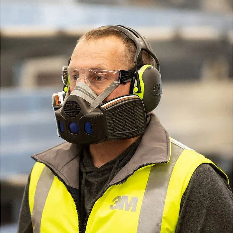 Mặt nạ phòng độc 2 phin lọc 3M Secure Click HF-800 Series chuẩn kết nối Secure Click ( Nhấn )