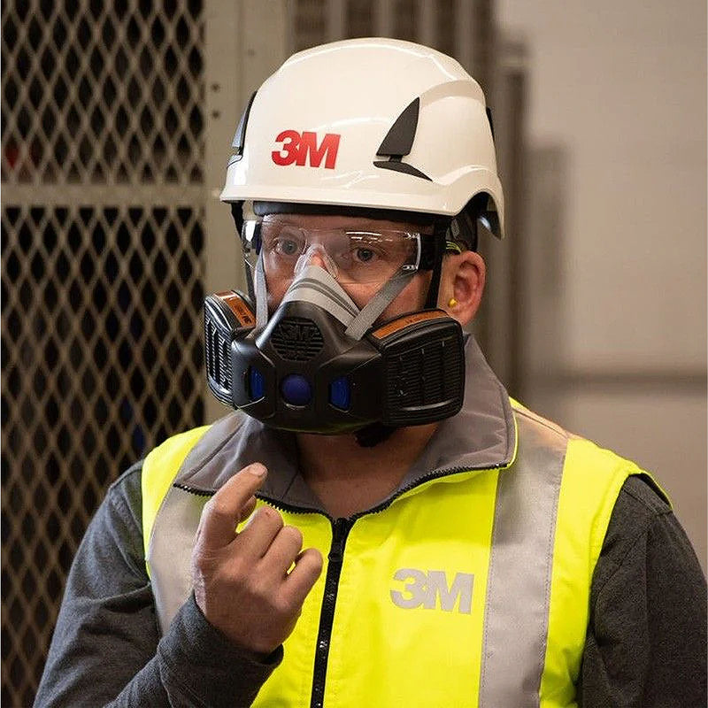 Mặt nạ phòng độc 2 phin lọc 3M Secure Click HF-800 Series chuẩn kết nối Secure Click ( Nhấn )