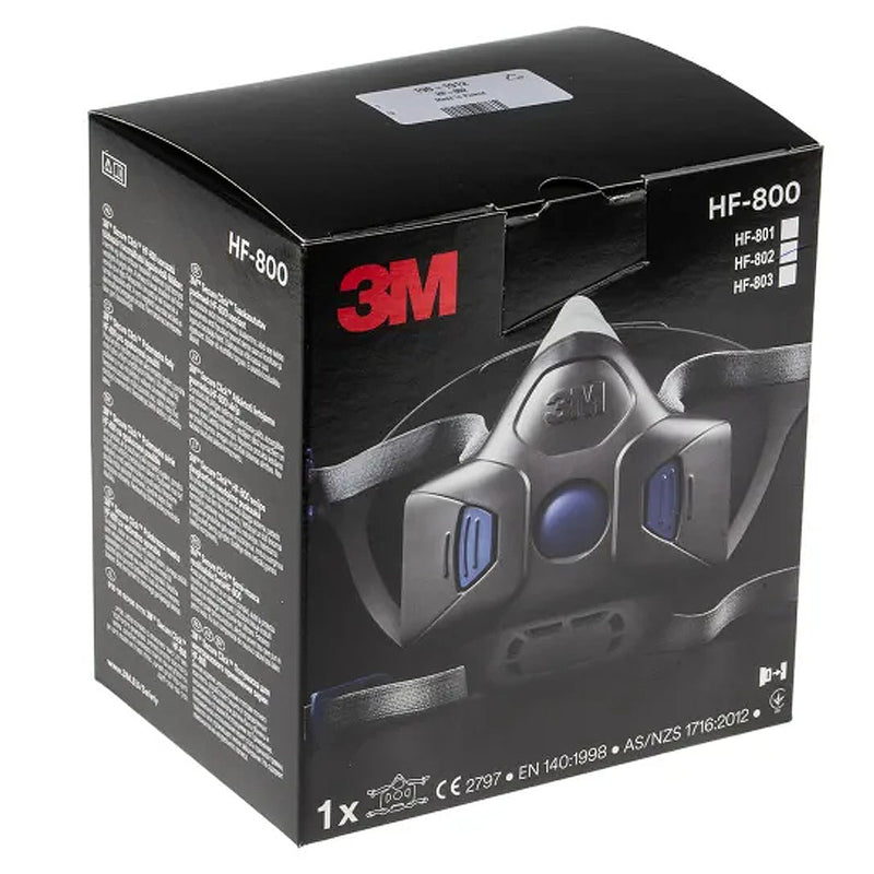 Mặt nạ phòng độc 2 phin lọc 3M Secure Click HF-800 Series chuẩn kết nối Secure Click ( Nhấn )