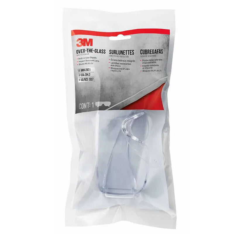 Kính bảo hộ 3M Tour-Guard V TGV01-100 chất liệu nhựa Polycarbonate, chống tia UV, chống đọng sương