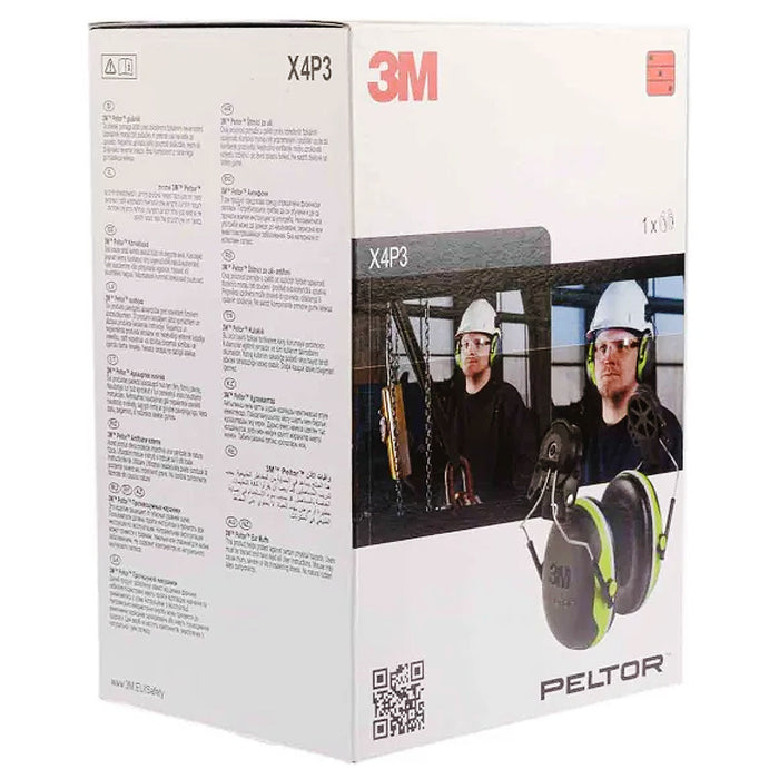 Chụp tai chống ồn, loại gắn với nón bảo hộ 3M PELTOR X Series khung đeo bằng thép