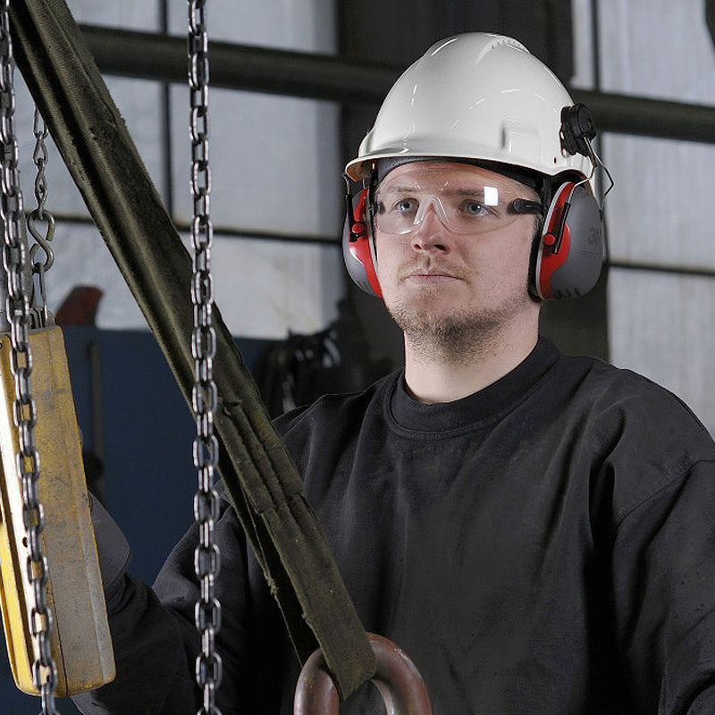 Chụp tai chống ồn, loại gắn với nón bảo hộ 3M PELTOR X Series khung đeo bằng thép