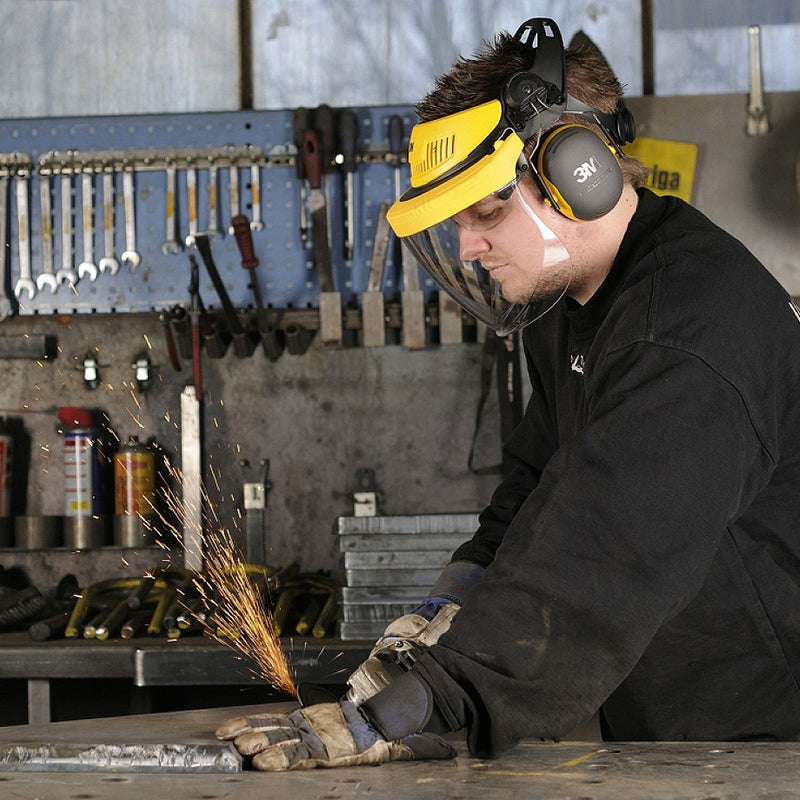 Chụp tai chống ồn, loại gắn với nón bảo hộ 3M PELTOR X Series khung đeo bằng thép