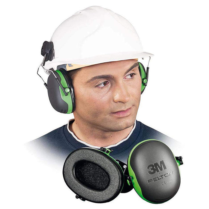 Chụp tai chống ồn, loại gắn với nón bảo hộ 3M PELTOR X Series khung đeo bằng thép