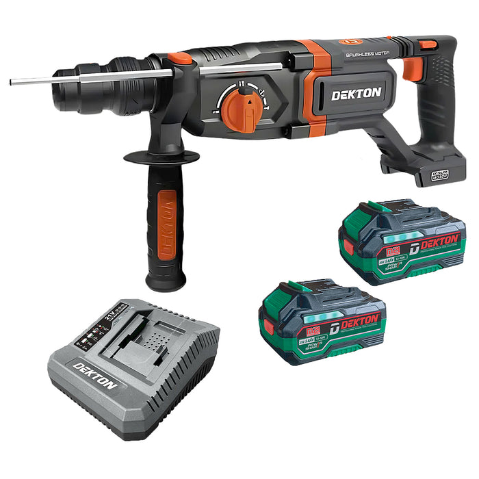Máy khoan bê tông 3 chức năng Dekton M21-RH2603BX dùng pin 21V, lực đập 3.2J, đuôi gài SDS-Plus