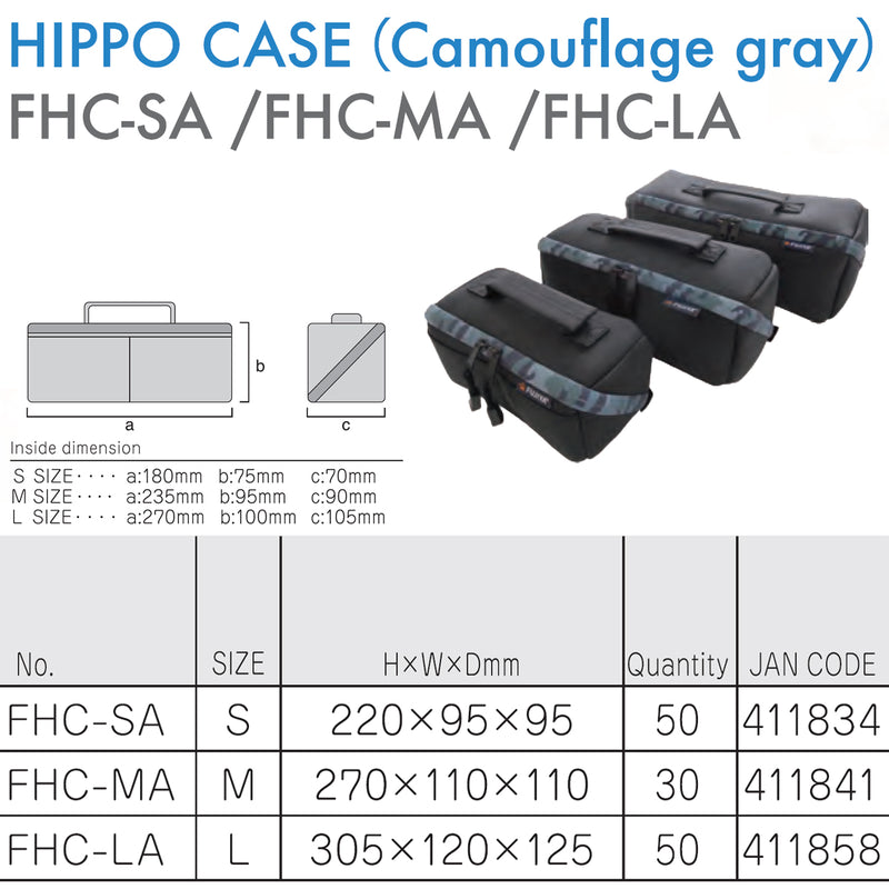 Túi đựng dụng cụ Fujiya FHC-Series, kích thước từ 220mm - 305mm (Màu Xám Camo)