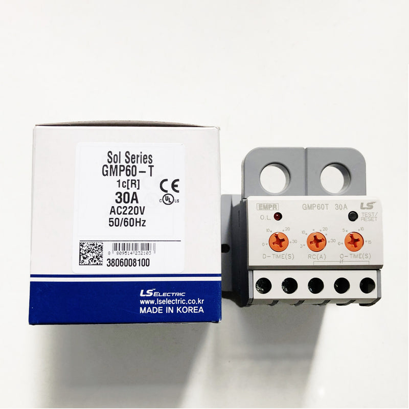 Relay điện tử bảo vệ motor điện LS GMP, dùng cho khởi động từ MC-9b đến MC-65a, dãy bảo vệ từ 0.3A - 60A