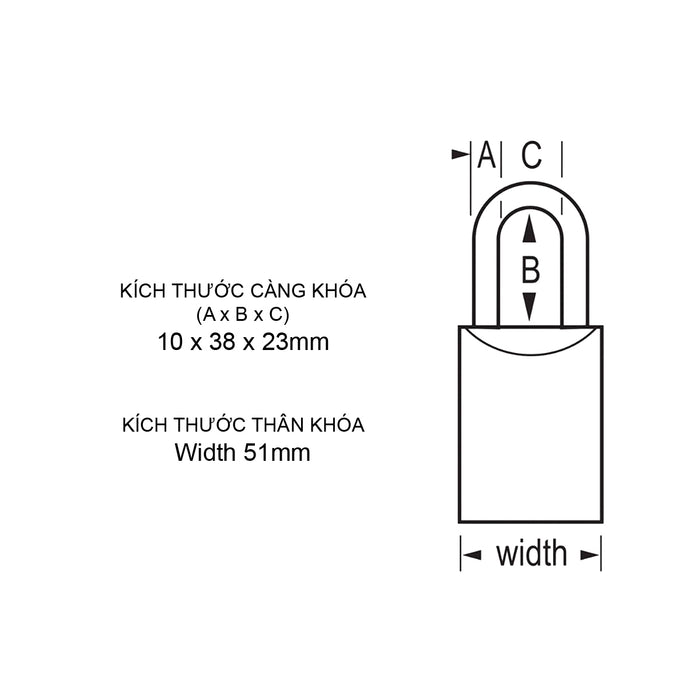 Ổ khóa treo Master Lock 7040 4KEY cao cấp, thân khóa bằng thép nguyên khối mạ chrome 44mm