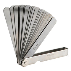 0.05 - 1 mm / Mã 184-313S　dãi đo 0.05 - 1 mm　Gồm 28 lá　Lá ngắn (100mm)