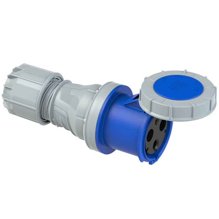 Ổ cắm công nghiệp PCE chịu tải cao từ 63A - 125A, 3 chân (2P+PE), điện áp 230V, đầu cái, kín nước chuẩn IP67
