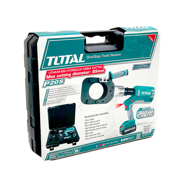Máy cắt cáp thủy lực dùng Pin 20V TOTAL TRCLI2002 đường kính cắt 85mm