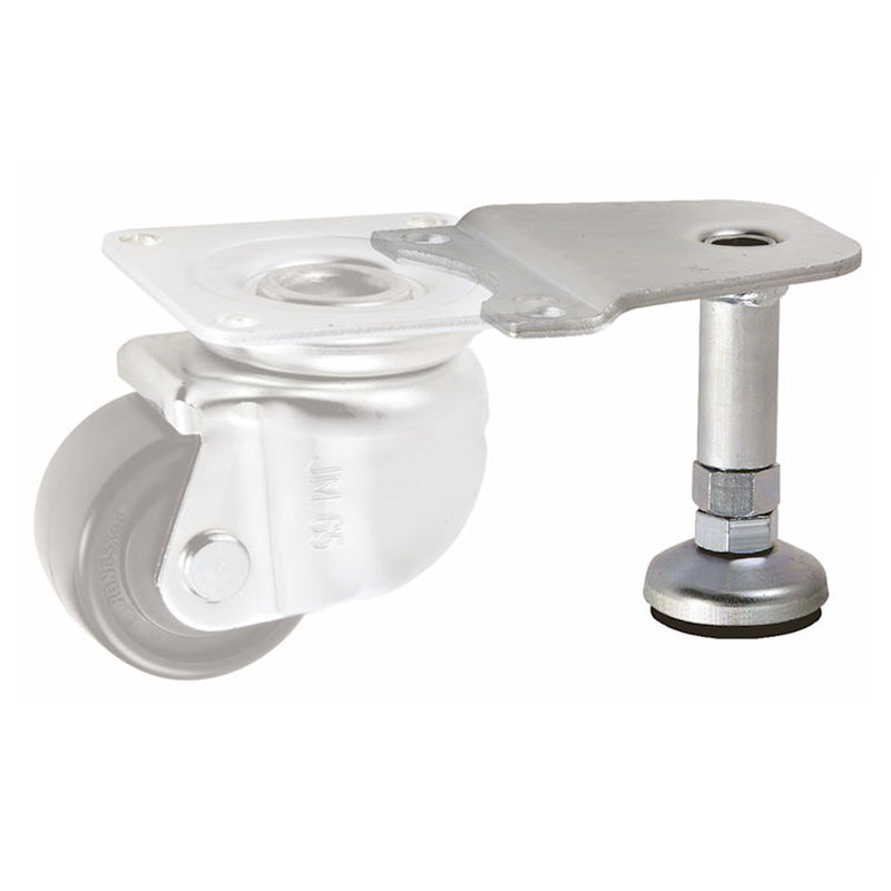 Chân tăng chỉnh gắn càng bánh xe Ukai AD-12 CP chiều cao tối đa 115mm, tải trọng 408kgf