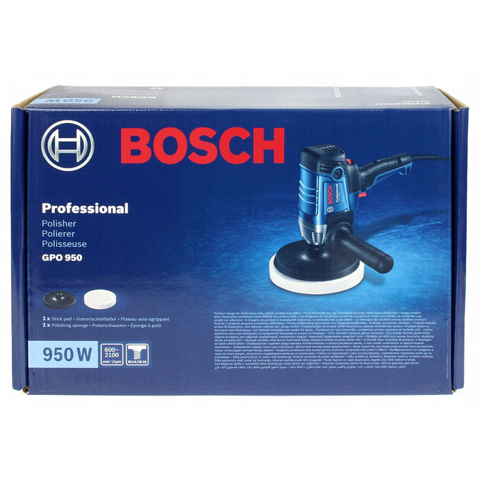 Máy đánh bóng Bosch GPO 950 công suất 950W, đường kính đế 180mm mã số 06013A20K0