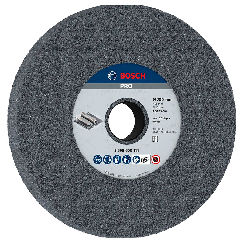 Đá mài kim loại Bosch đường kính 200mm, cốt 32mm