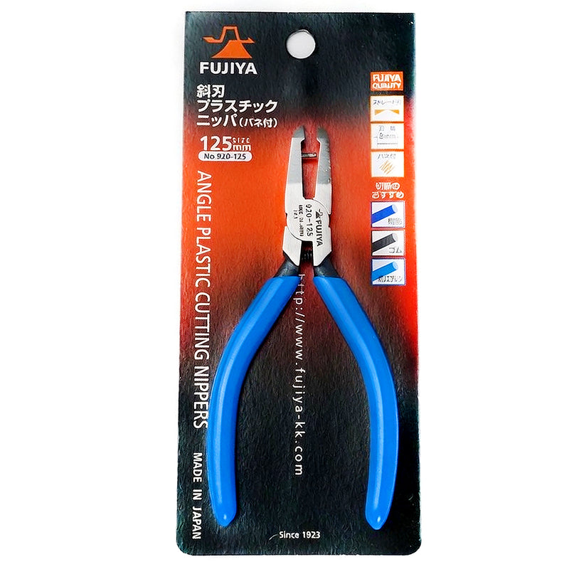 Kìm cắt nhựa theo chiều nghiêng góc 34° , có lò xo trợ lực Fujiya 920-125 kích thước 125mm