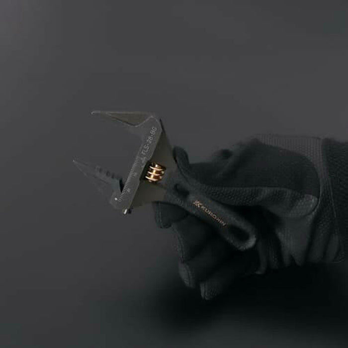 Mỏ lết điều chỉnh thân ngắn Fujiya Kurokin-Series, kích thước từ 118mm ~ 185mm, độ mở ngàm từ 0 ~ 53mm. Tiêu chuẩn RoHS