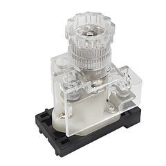HY-F30C: Đế cầu chì lắp thanh ray, tải 30A, điện AC 110V - 250V