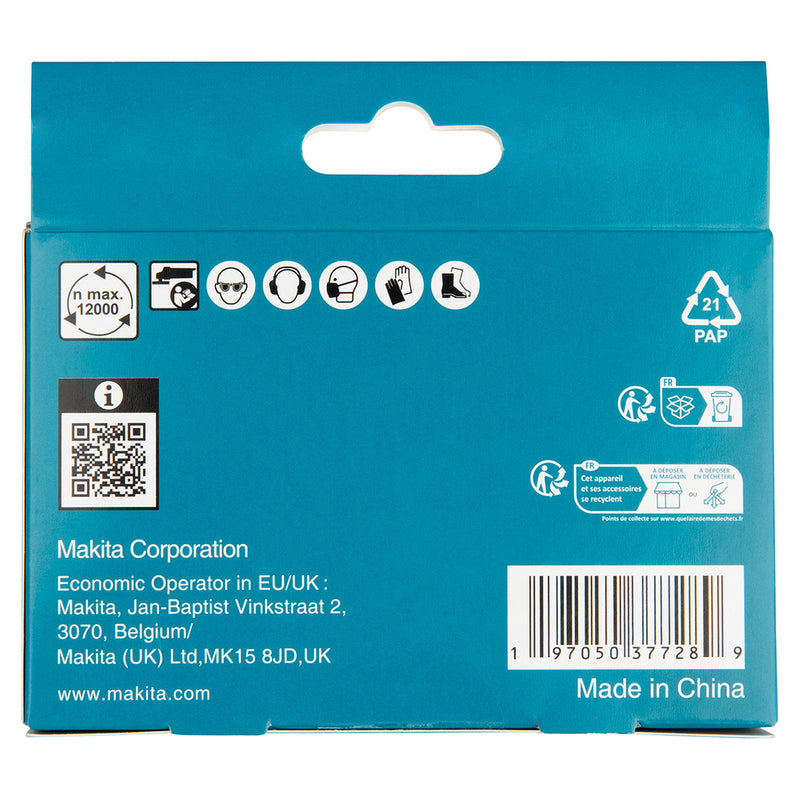 Hộp 5 mũi khoét lỗ kim cương Makita D-82812 đường kính từ 5mm - 12mm, trục ren M14