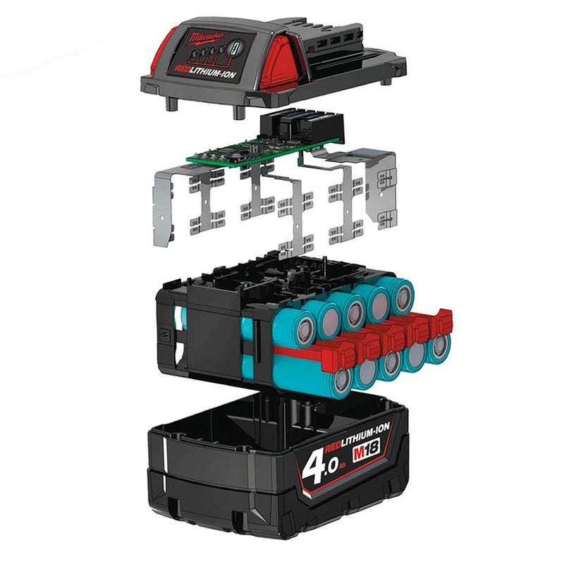 Pin 18V RedLithium Milwaukee M18 B4 dung lượng 4.0Ah
