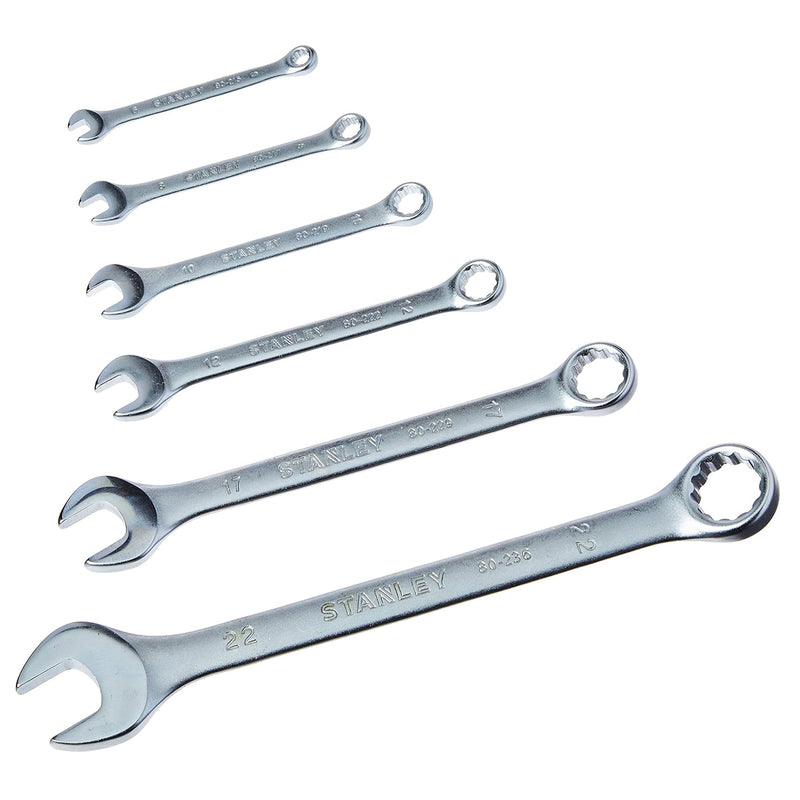 Bộ cờ lê vòng miệng hệ mét, 6 chi tiết Stanley STMT81560-LA kích thước từ 6mm - 22mm