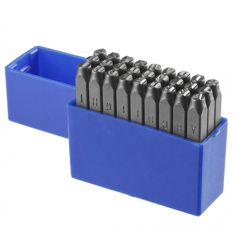 Bộ mũi đột chữ cái 27 chi tiết Wadfow đường kính từ 3mm - 6mm, chiều dài 60mm