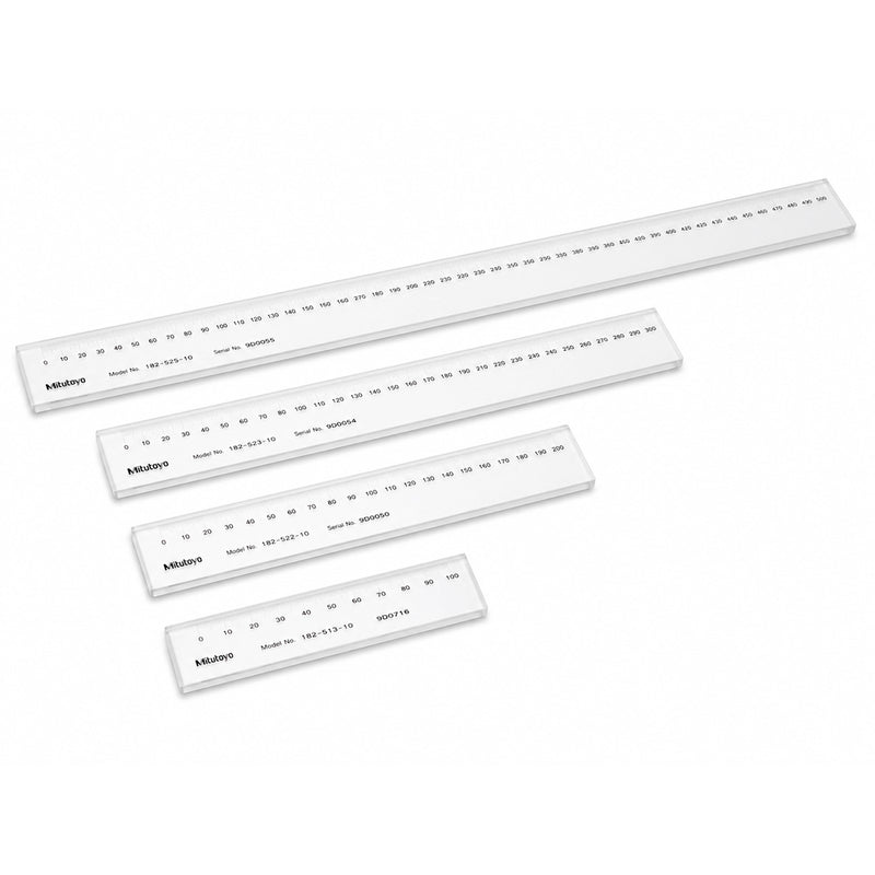 Mitutoyo Working Standard Scales: thước thủy tinh chuẩn đo lường cho xưởng sản xuất, kiểm tra độ chính xác.