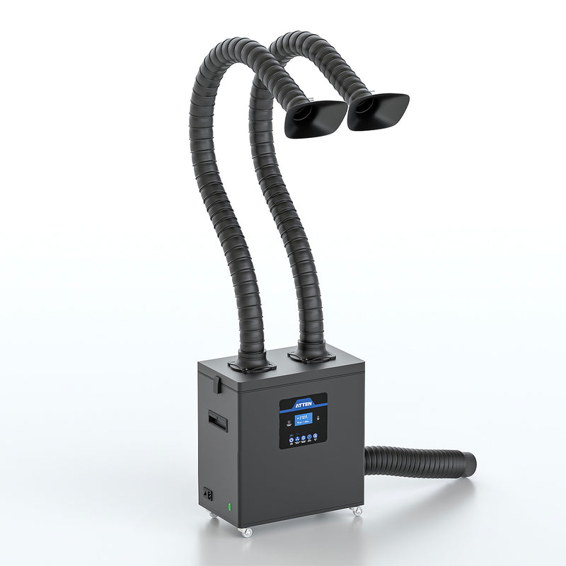 Máy Hút Khói Hàn Thiếc 2 vòi ATTEN ST-1202 / ST-1202D series công suất 160W