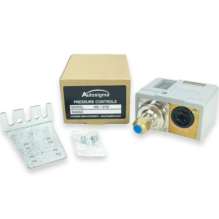 Công tắc áp suất Autosigma HS-200 Series. Tiêu chuẩn CE, KCs, IP54