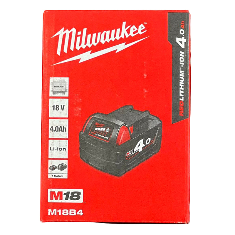 Pin 18V RedLithium Milwaukee M18 B4 dung lượng 4.0Ah