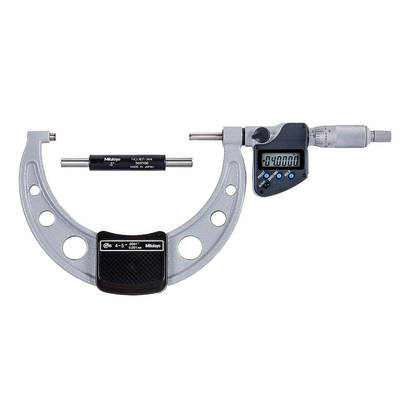 Panme điện tử đo ngoài Mitutoyo Series 293 - Coolant Proof, Dãy đo 100mm - 300mm (4 inch - 12 inch). Có cổng SPC xuất dữ liệu.  Ratchet-stop