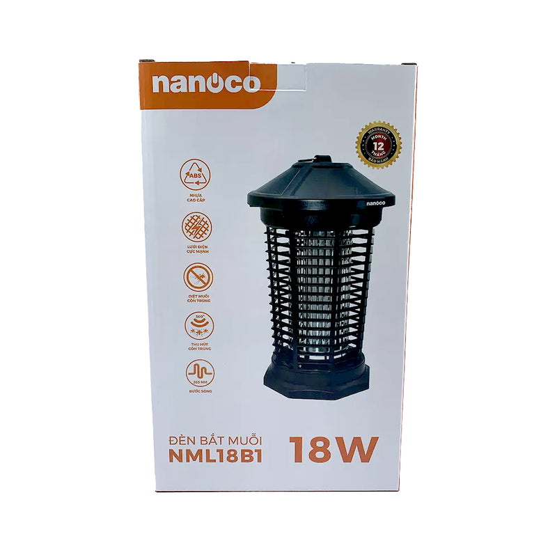 Đèn Bắt Muỗi Công Suất Lớn Nanoco NML18B1 18W (Diện Tích 100m²)