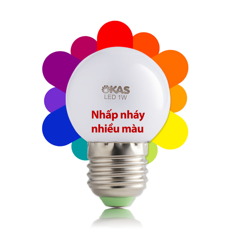 Bóng đèn Led SOPOKA trái chanh trang trí nhiều màu sắc G45 220V/AC (Đuôi vặn E27)
