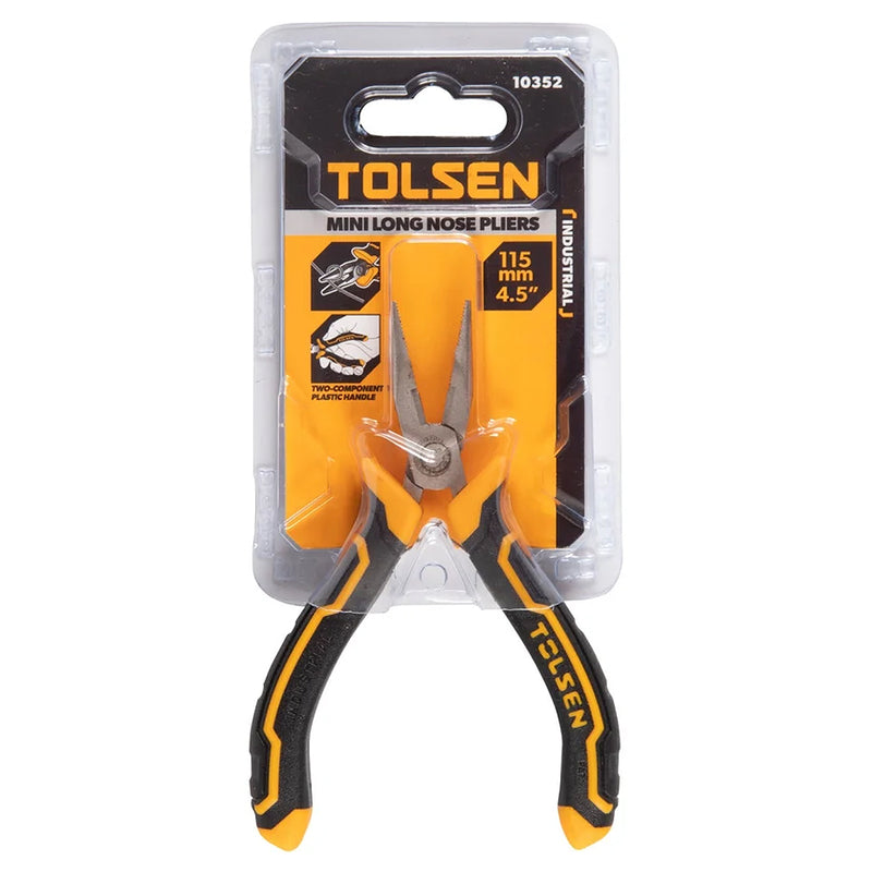 Kìm mũi nhọn mini trợ lực Tolsen 10352 chiều dài 115mm