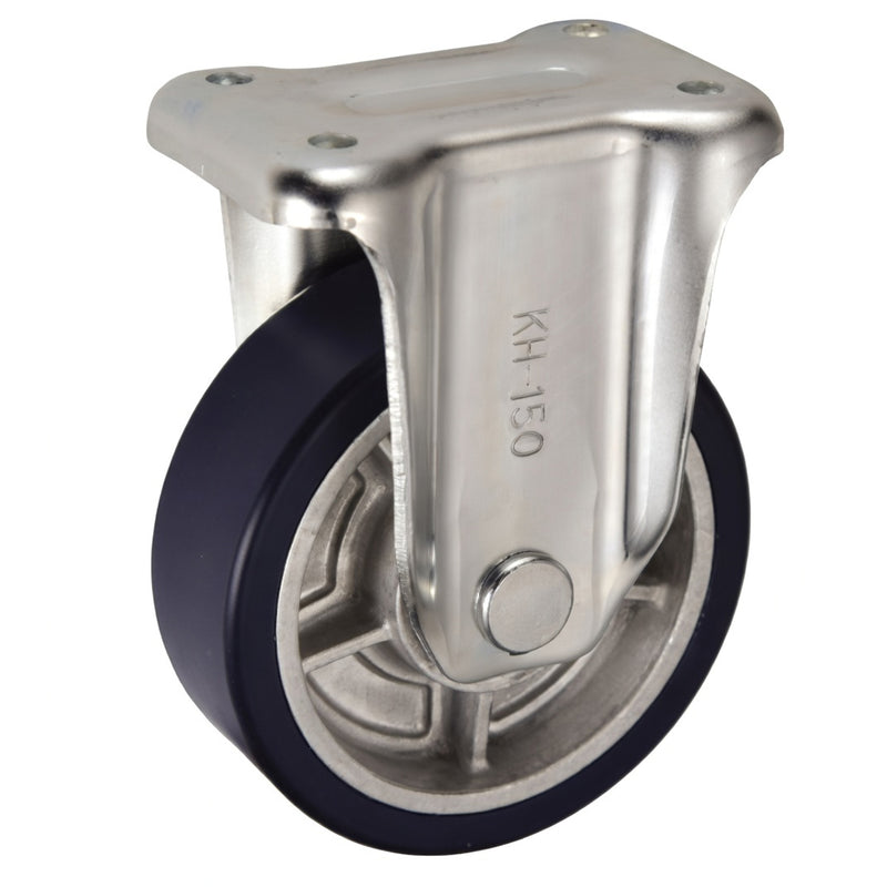 Bánh xe đẩy tải nặng, thân cao Ukai KH-Type cố định, không khóa bánh, đường kính từ 100mm - 200mm