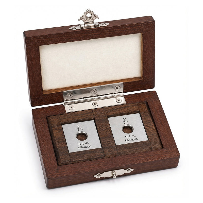 Bộ căn mẫu bảo vệ mài mòn Mitutoyo 2 chi tiết kiểu khối vuông (0.1 inch) | inch Square wear block set