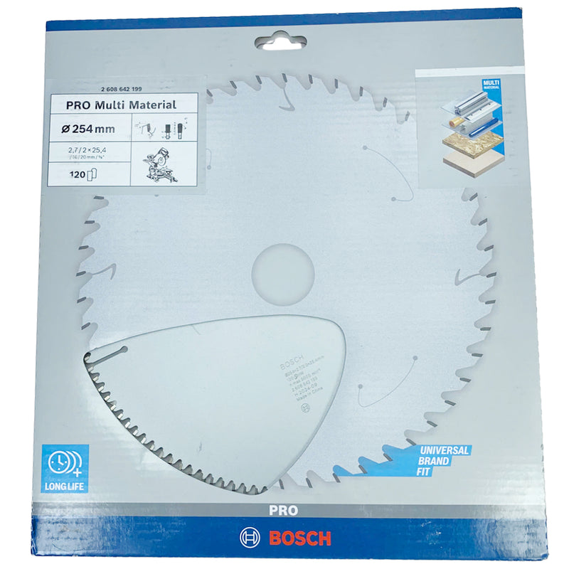 Lưỡi cưa nhôm chuyên dụng Bosch đường kính 254mm, 100 răng - 120 răng, lỗ cốt 25.4/16mm