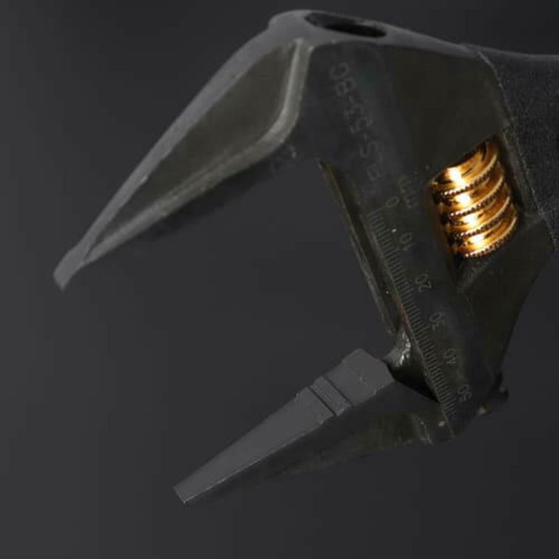 Mỏ lết điều chỉnh thân ngắn Fujiya Kurokin-Series, kích thước từ 118mm ~ 185mm, độ mở ngàm từ 0 ~ 53mm. Tiêu chuẩn RoHS