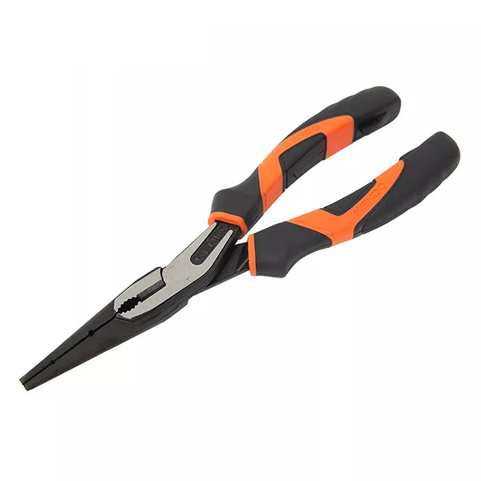 Kìm nhọn Kendo dài 7 inch - 8 inch (185mm - 200mm), vật liệu thép CR-V, có trợ lực, hệ chuyên nghiệp