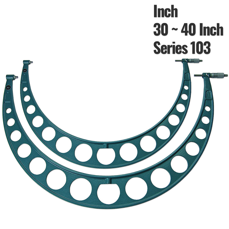 Panme đo ngoài Mitutoyo Series 103 hệ Inch, Nhóm dãy đo từ 30 - 40 Inch
