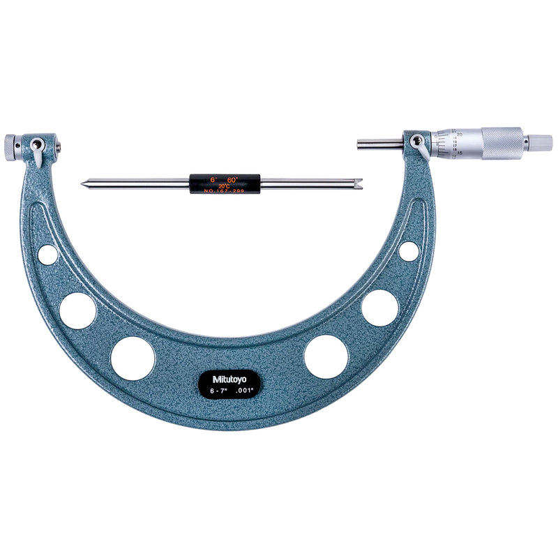 Panme Mitutoyo Series 126 - Screw Thread Micrometers, đo bước ren, có thể thay đầu đo