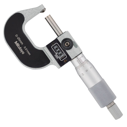 Panme Mitutoyo 295-115 đo thành ống 0-25mm, bộ đếm số cơ, độ chính xác cao.