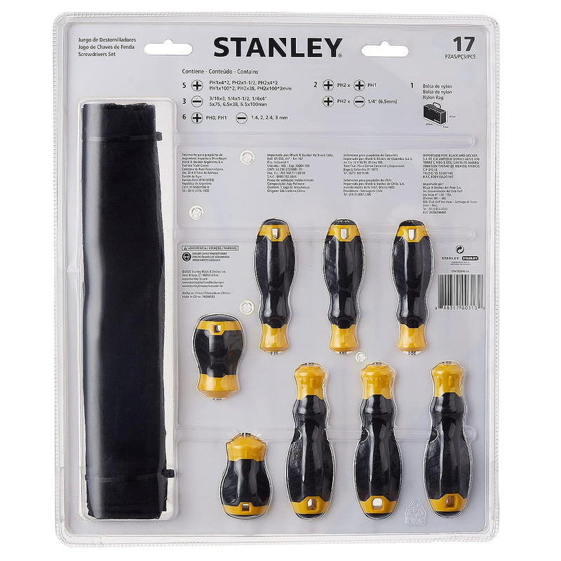 Bộ tua vít tổng hợp 17 chi tiết Stanley STMT65616-LA
