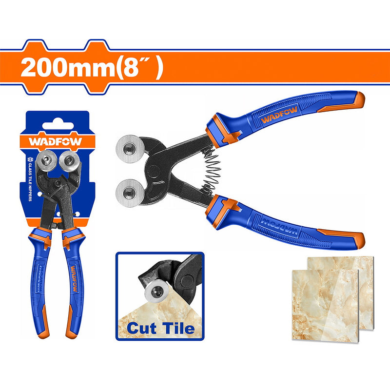 Kìm cắt kính Wadfow WPL0C02, kích thước 200mm (8 inch), đầu 2 bánh lăn