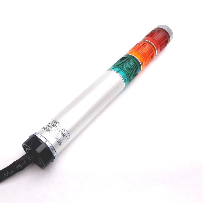 Đèn báo nhiều tầng dạng tháp  Ø25mm Hanyoung Nux STL025 Series cao cấp, kiểu đèn sáng liên tục. Tiêu chẩn CE, RoHS2 và IP54