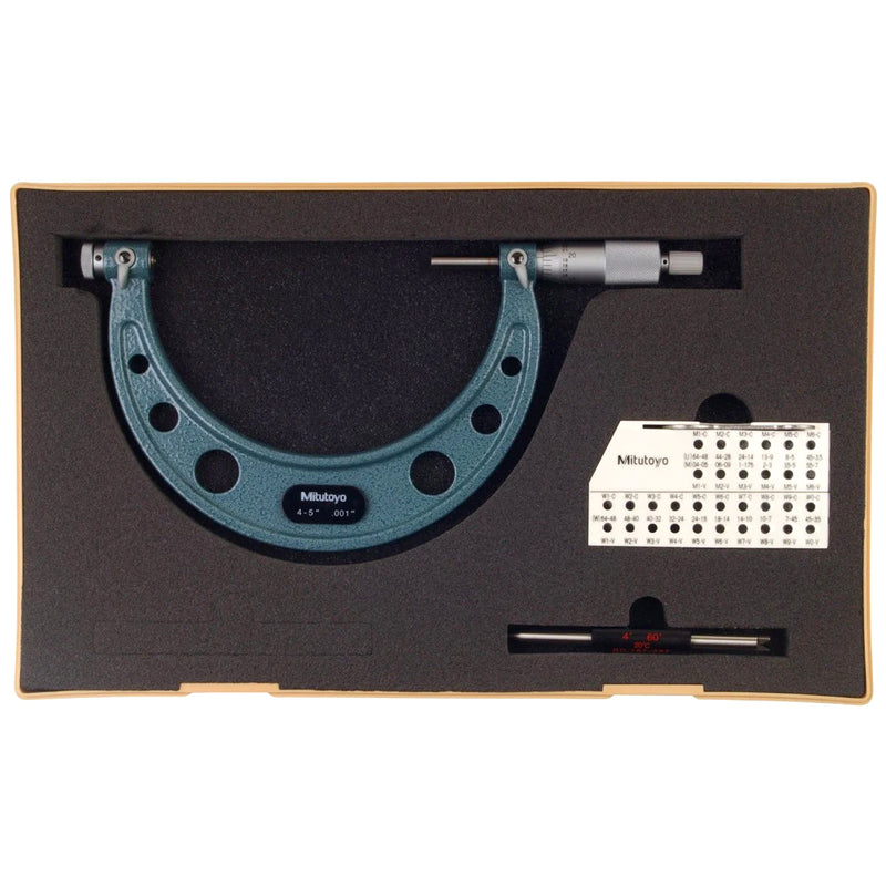 Panme Mitutoyo Series 126 - Screw Thread Micrometers, đo bước ren, có thể thay đầu đo