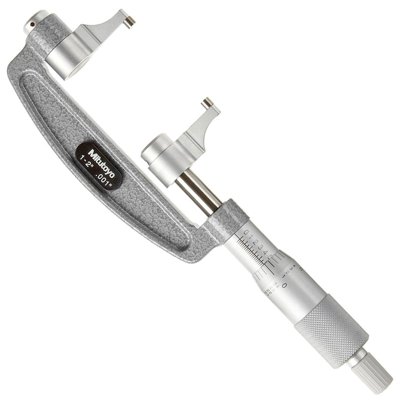 Panme Mitutoyo Series 143 - Caliper Type Micrometers, đầu đo kiểu hàm kẹp