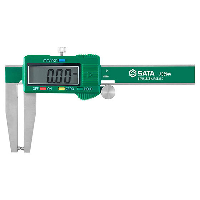 Thước kẹp điện tử SATA AE5944 đo đĩa phanh inox 0-60mm, màn hình LCD, độ chính xác cao.